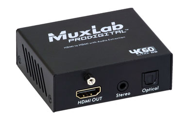 MUXLAB 500436 HDMI VERS HDMI avec extraction audio, 4K/60