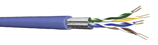 DRAKA CATEGORY 6 CABLE U/FTP (UC400 S23) LFH Dca (s2 d2 a1), Bleu