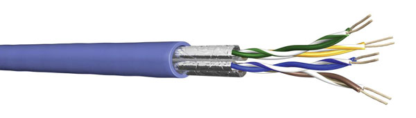 DRAKA CATEGORY 6A CABLE U/FTP (UC500 S23) LFH Dca (s2 d2 a1), Bleu