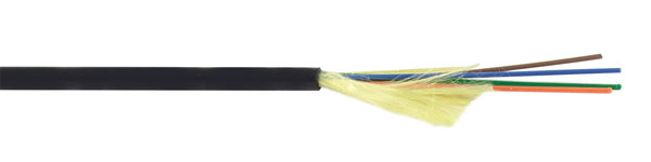 AFL DNS-5396 CABLE FIBRE OPTIQUE Tactical micro-distrib., SM 9/125 ITU G.657A2/B2, 4 fibres, noir