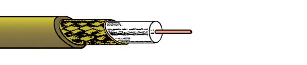 CANARE LV-61S CABLE jaune, bobine de 153m