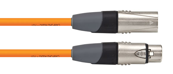 CANFORD CONNECT CORDON XLR3F-XLR3M-HST-15m, orange