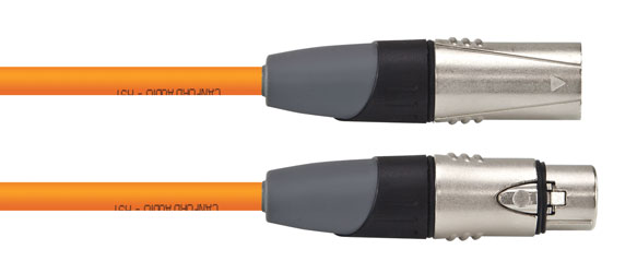 CANFORD CONNECT CORDON XLR3F-XLR3M-HST-4m, orange