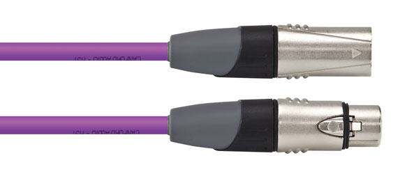 CANFORD CONNECT CORDON XLR3F-XLR3M-HST-20m, violet