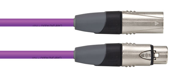 CANFORD CONNECT CORDON XLR3F-XLR3M-HST-0.5m, violet