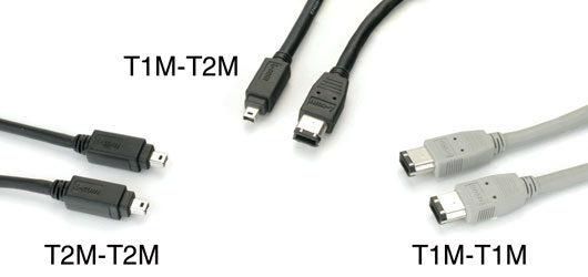 CORDON FIREWIRE IEEE1394 type 1 mâle-type 1 mâle, 2m