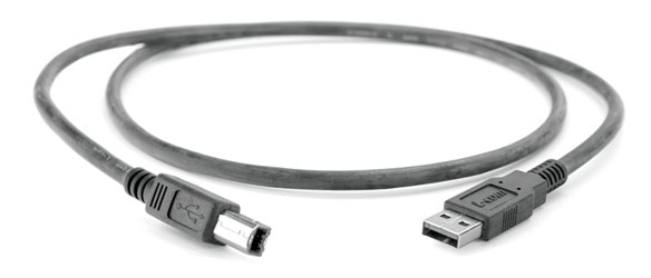 CORDON USB 2.0, Type A mâle - Type B mâle, LFH, 3m