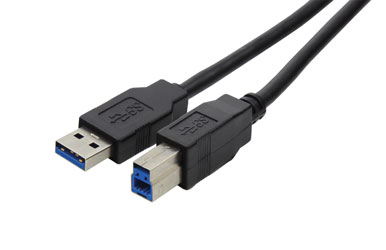 CORDON USB 3.0, Type A mâle - Type B mâle, 2m