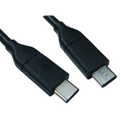 CORDON USB 3.2, mâle Type C - mâle Type C, 1.5m, noir