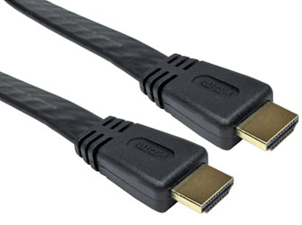 CORDON HDMI PLAT grande vitesse avec Ethernet, 2m