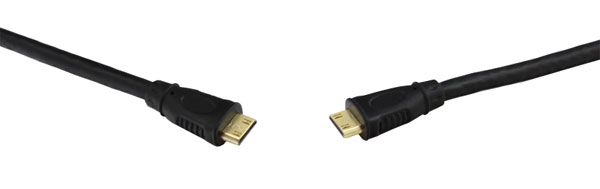 CORDON HDMI grande vitesse avec Ethernet, Mini C mâle vers Mini C mâle, 2m