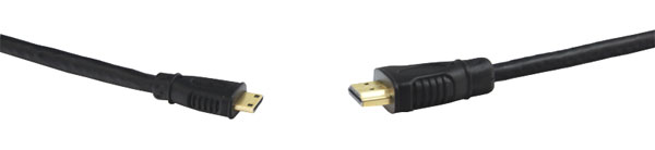 CORDON HDMI grande vitesse avec Ethernet, Mini C mâle vers Type A mâle, 10m