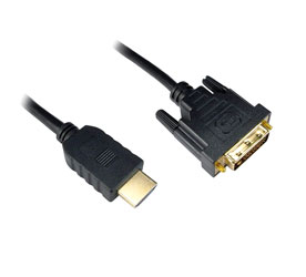 CABLE DVI-D mâle - HDMI mâle, 10m