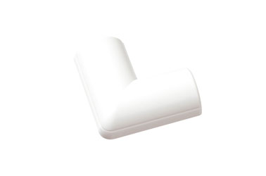 D-LINE FLFB2010W COUDE PLAT à clipser sur conduit 20 x 10mm, blanc