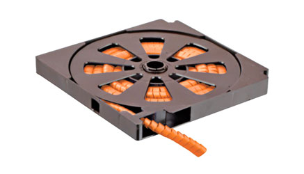 MARQUEURS DE CABLE PTV+45.3, orange, bobine de 500