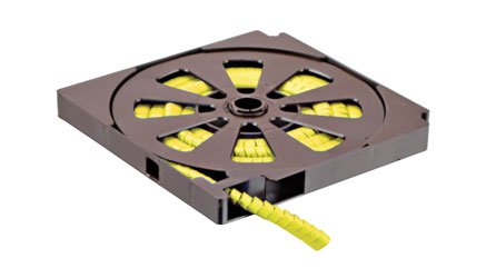 MARQUEURS DE CABLE PTV+90.4, jaune, bobine de 250