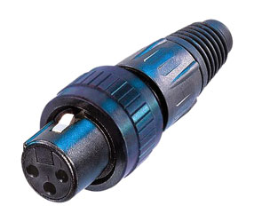 NEUTRIK NC3FX-SPEC XLR FICHE POUR CABLE, femelle, 3pts avec bague de verrouillage