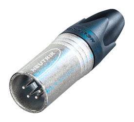 NEUTRIK NC4MXX XLR FICHE mâle, corps nickel, contacts plaqué argent