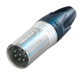 NEUTRIK NC6MXX XLR FICHE mâle, corps nickel, contacts plaqué argent