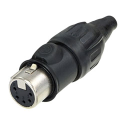 NEUTRIK NC5FX-TOP XLR FICHE femelle, contacts plaqué or, IP65