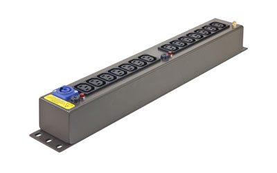 CANFORD MDS2 AC RAIL POUR DISTRIBUTEUR DE SECTEUR 20A, 14x IEC, powercon, gris foncé