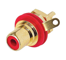 REAN NYS367-2 EMBASE RCA contacts or, bague rouge