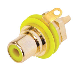 REAN NYS367-4 EMBASE RCA contacts or, bague jaune