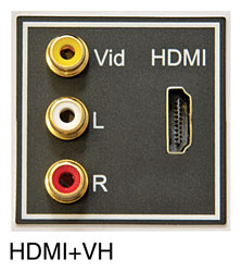 IKON EP-HDMI+VH HDMI MODULE DE CONNEXION avec trois RCA