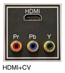 IKON EP-HDMI+CV HDMI MODULE DE CONNEXION avec trois RCA