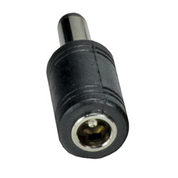 ADAPTATEUR CONNECTEUR SECTEUR CC 2.5mm 10mm mâle (embase) vers 2.1mm 10mm femelle (fiche)