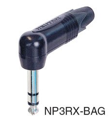 NEUTRIK NP3RX-BAG FICHE JACK coudé, stéréo