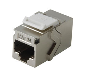 TUK KEYSTONE RACCORD RJ45 DOS-A-DOS Cat6A, corps métallique blindé, pack de 24