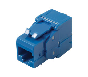 TUK KEYSTONE EMBASE IDC RJ45 Cat6, sans outil, bleu