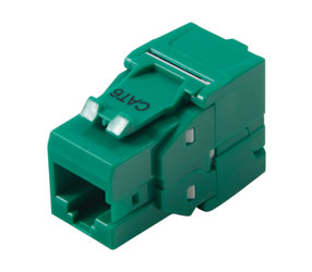 TUK KEYSTONE EMBASE IDC RJ45 Cat6, sans outil, vert