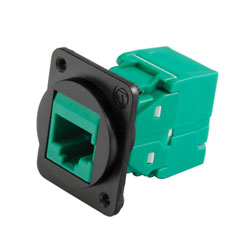 TUK KEYSTONE EMBASE IDC RJ45 SERIE-D Cat6, sans outil, vert