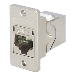 TUK KEYSTONE RACCORD RJ45 DOS-A-DOS POUR PANNEAU Cat6, corps métallique blindé