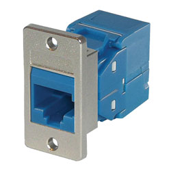 TUK KEYSTONE EMBASE RJ45 IDC POUR PANNEAU Cat6, sans outils, bleu