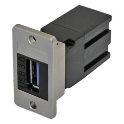 TUK KEYSTONE RACCORD POUR PANNEAU USB 3.0 A-femelle vers A-femelle, noir