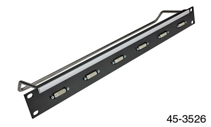 CANFORD PANNEAU DE CONNEXION DVI 1U 1x4 traversées, noir