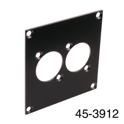 CANFORD PLAQUE DE CONNEXION MODULAIRE UNIVERSAL 2x découpe connecteur universal, noir