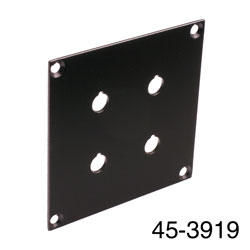 CANFORD PLAQUE DE CONNEXION MODULAIRE UNIVERSAL 2x découpe paires de borniers, noir