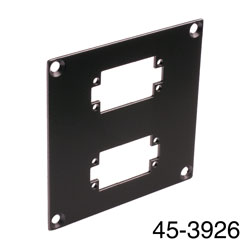 CANFORD PLAQUE DE CONNEXION MODULAIRE UNIVERSAL 2x découpe EDAC 20, noir