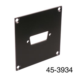 CANFORD PLAQUE DE CONNEXION MODULAIRE UNIVERSAL 1x découpe Sub-D 15pts, noir