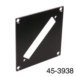 CANFORD PLAQUE DE CONNEXION MODULAIRE UNIVERSAL 1x découpe Sub-D 37pts, noir