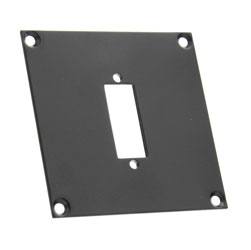 CANFORD PLAQUE DE CONNEXION MODULAIRE UNIVERSAL 1x découpe DVI, noir