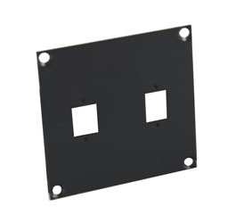 CANFORD PLAQUE DE CONNEXION MODULAIRE UNIVERSAL 2x découpe LC coupleur fibre optique, noir