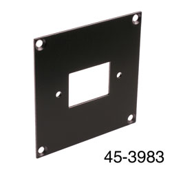 CANFORD PLAQUE DE CONNEXION MODULAIRE UNIVERSAL 1x découpe IEC mâle, noir