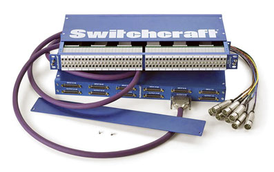 SWITCHCRAFT STUDIOPATCH 9625 EZ NORM PANNEAU DE CONNEXION TT, 48 canaux, Sub-D 25