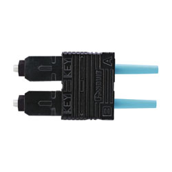 PANDUIT OPTICAM FSCDMCXAQ CONNECTEUR FIBRE OPTIQUE PRE-POLI SC MM duplex OM3/OM4 10Gig 50/125