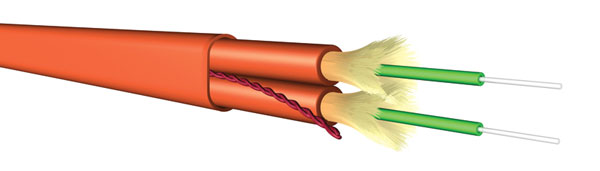 DRAKA FIBRE OPTIQUE MULTIMODE DUPLEX RENFORCEE OM3 MM, 2.0mm, Aqua